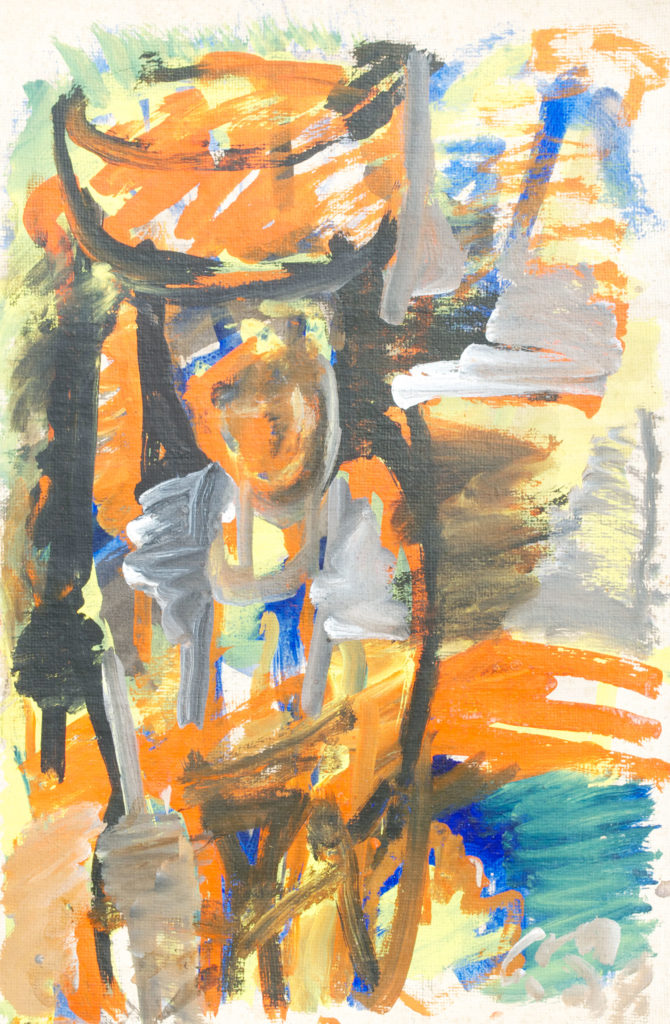 <em><strong>Untitled 11</strong></em>. Watercolour and pastel on paper, 13.5 x 20.5 inches