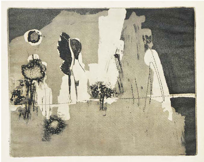 <em><strong>Untitled</strong></em>. Etching and aquatint, 25.4 x 20.2 cm, early 1960s