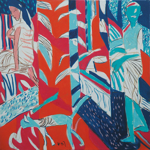 <em><strong>Spring</strong></em>. Acrylic on canvas, 30" x 30", 2008