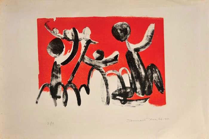<em><strong>Untitled</strong></em>. Lithograph, 11.7 x 14 inches, 1969