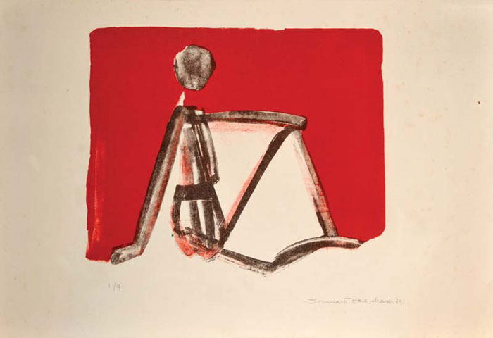<em><strong>Untitled</strong></em>. Lithograph, 12 x 15 inches, 1969