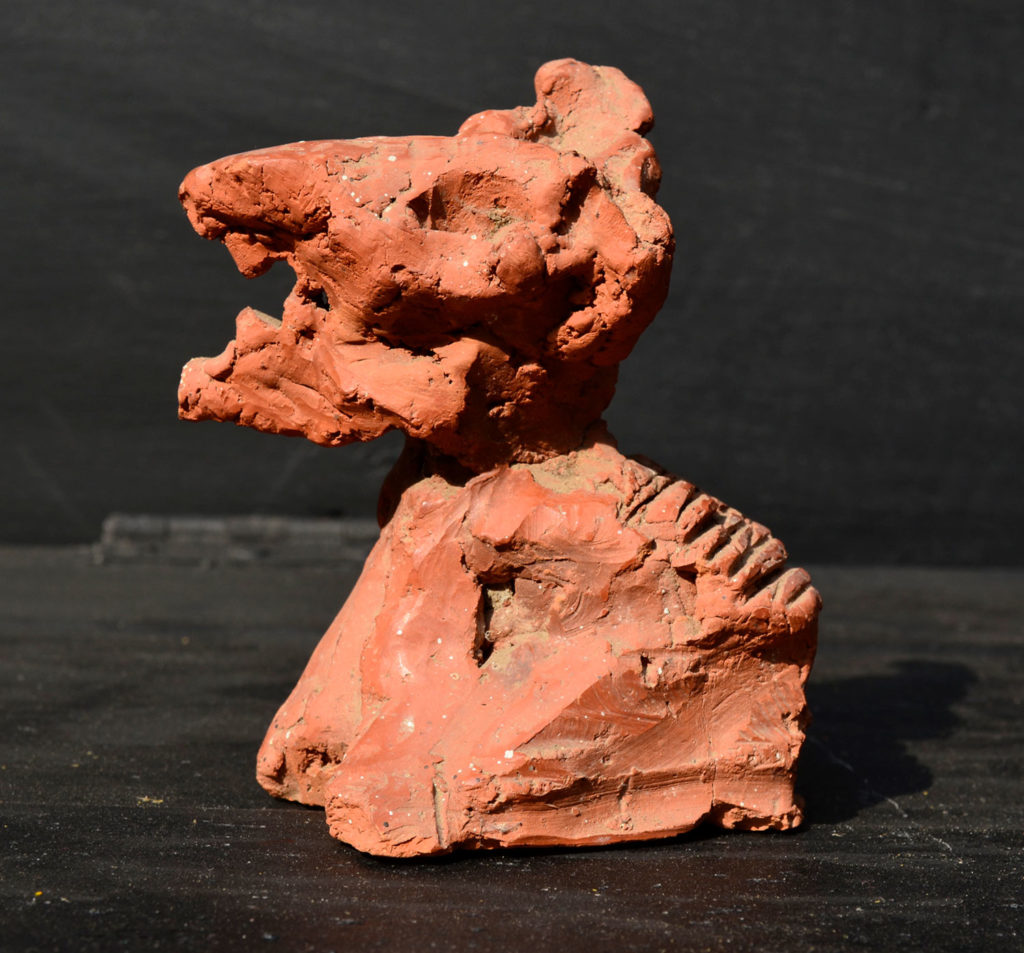 <em><strong>Animal</strong></em>. Terracotta, 2.5 x 2 x 4 inches