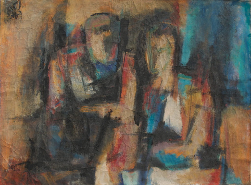 <em><strong>Companions</strong></em>. Oil on canvas, 31 x 23 inches