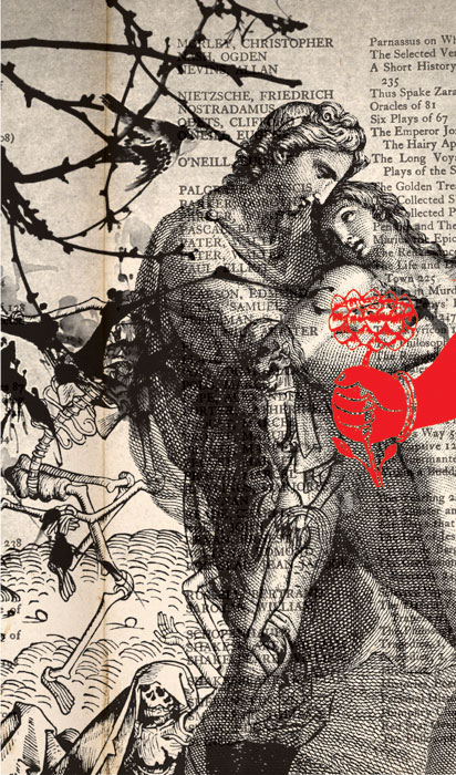 <em><strong>Love and Death</strong></em>. Digital print on archival paper, 11.85 x 14.5 inches
Edition of 7, 2010