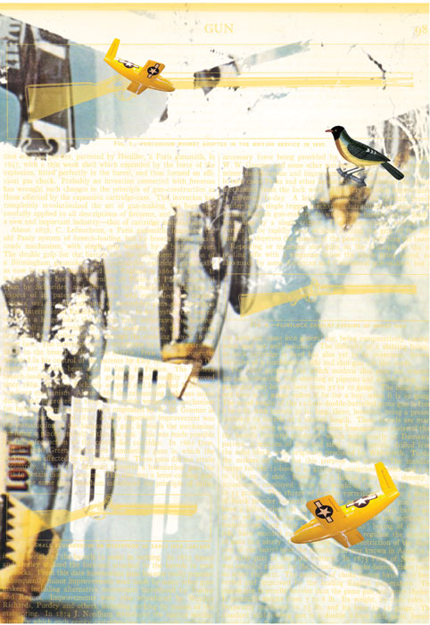 <em><strong>When the Birds begin to Sing</strong></em>. Digital print on archival paper, 11.85 x 14.5 inches
Edition of 7, 2010