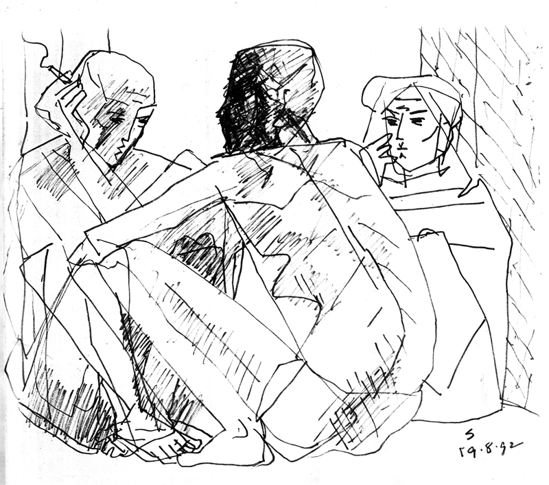 <em><strong>Untitled</strong></em>. Pen on paper, 9.5 x 10 inches, 1981