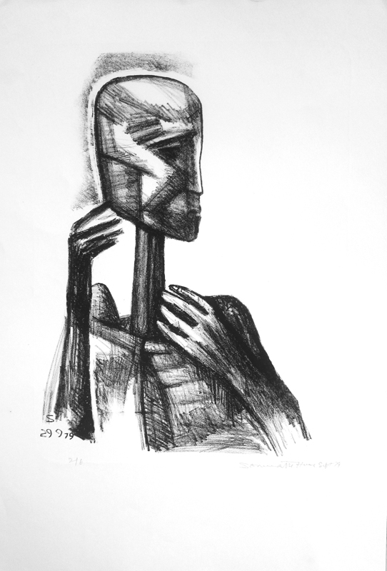 <em><strong>Untitled</strong></em>. Charcoal on paper, 21 x 14.5 inches, 1977