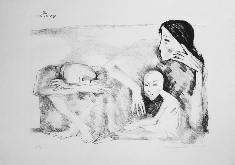 <em><strong>Untitled</strong></em>. Charcoal on paper, 21 x 14.5 inches, 1979