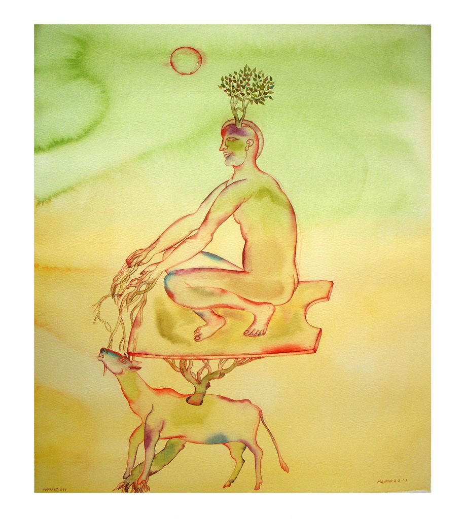 <em><strong>Wanderer 4</strong></em>. Watercolour on paper, 15 x 19 inches, 2011 