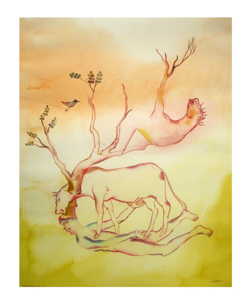 <em><strong>Wanderer 6</strong></em>. Watercolour on paper, 15 x 19 inches, 2011 