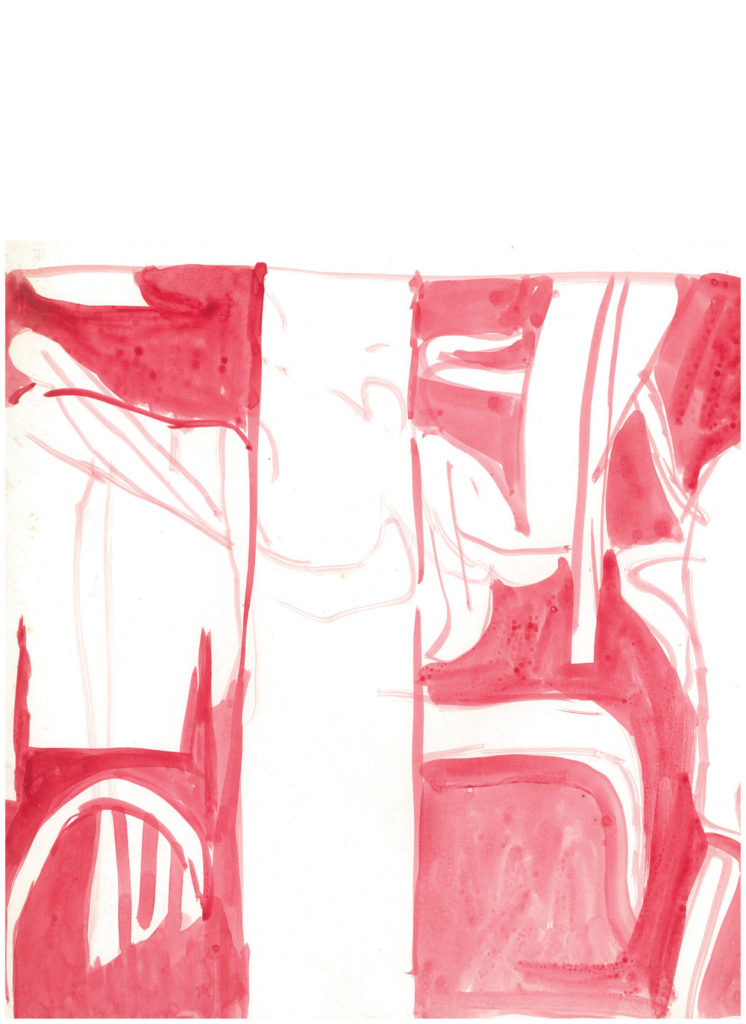 <em>Untitled (24)</em>. Sketch pen/ marker on paper, 12.5” x 15”,1968 