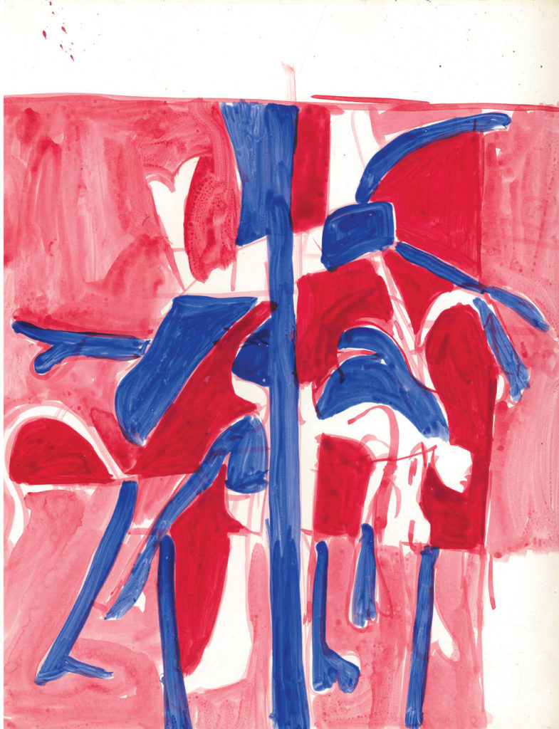 <em>Untitled (31)</em>. Sketch pen/ marker on paper, 12.5" x 15", 1968