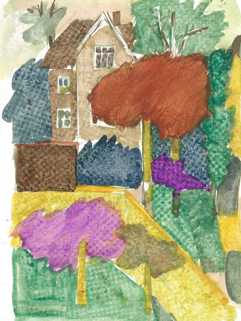 <em>Oxford 112</em>. Watercolour on paper, 7 x 9 inches, 1987/88