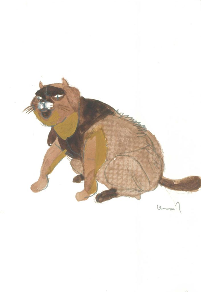 <em>Oxford 20</em>. Crayon and watercolour on paper, 5.75 x 8.25 inches, 1987/1988