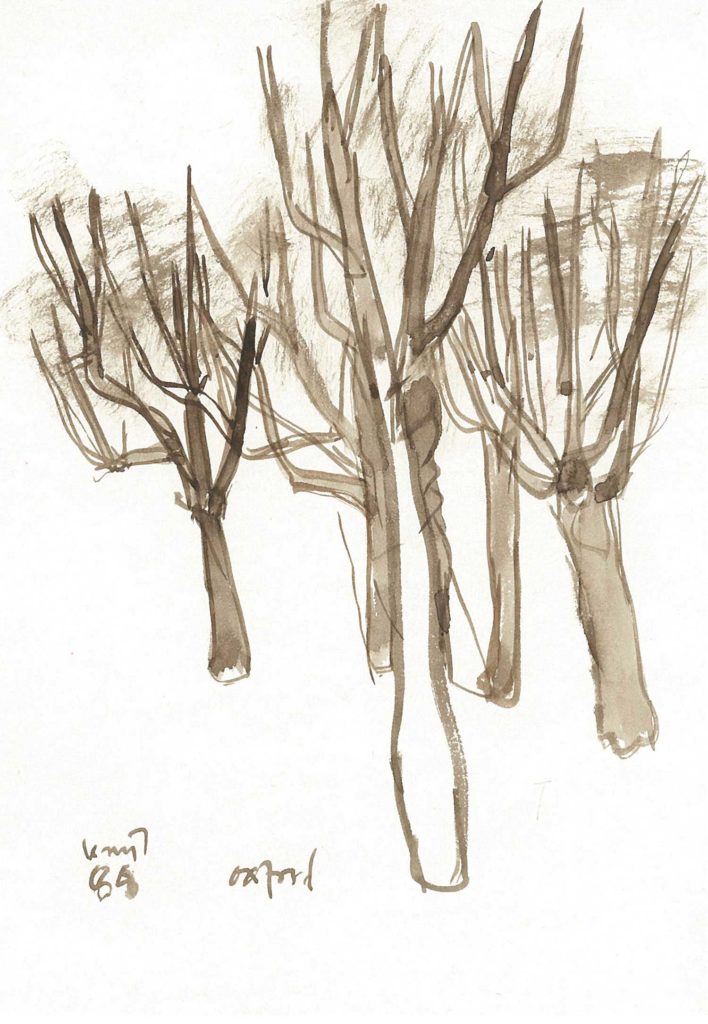 <em>Oxford 38</em>. Watercolour on paper, 5.75 x 8.25 inches, 1988
