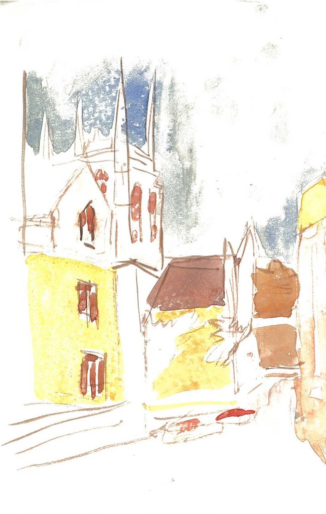 <em>Oxford 56</em>. Watercolour on paper, 5.25 x 8.25 inches, 1987/88