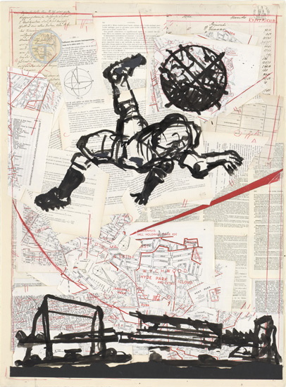 <em>Signed FIFA poster
Bicycle Kick, </em> 2010
Archival digital print
39 x 27 inches