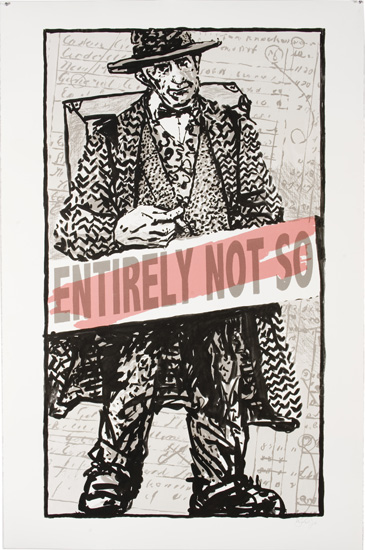 <em> Entirely Not So</em>. Silkscreen, 63 x 42.4 inches. Ed. 26 of 30
