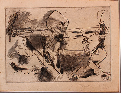 Etching, 6.75 x 5 inches, 1983