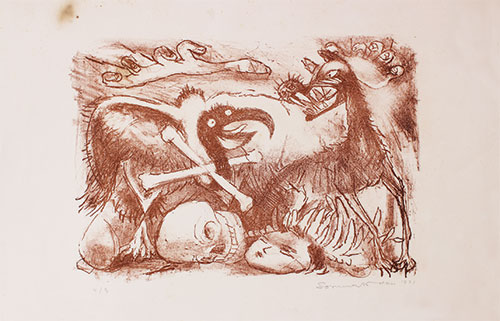 Ed. 4/8, Lithograph, 22 x 15 inches, 1971