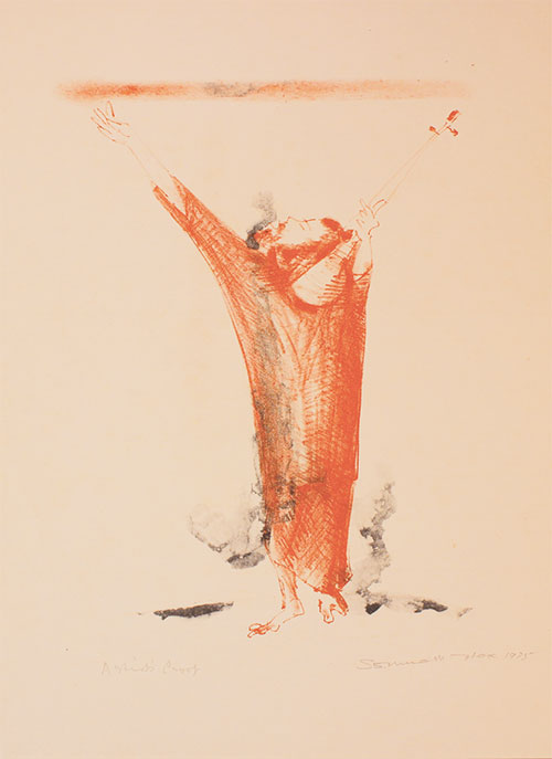 Lithograph, 15 x 22 inches, 1975