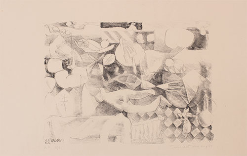 Ed. 4/9, Lithograph, 22 x 15 inches, 1969