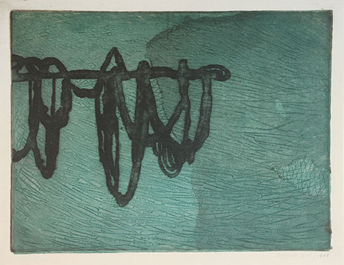 Etching, 13 x 9.75 inches, 1960